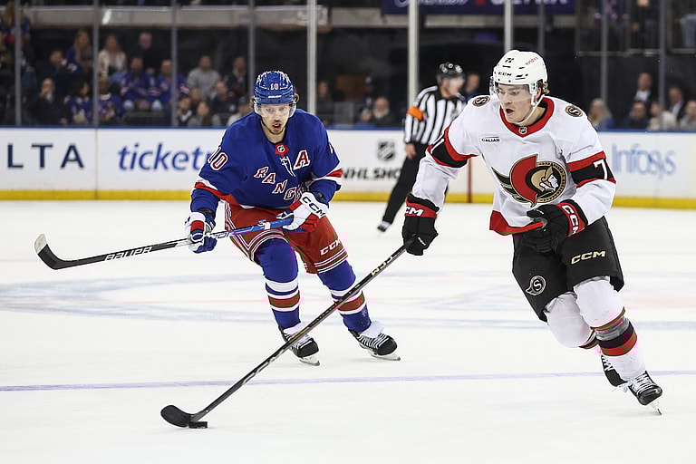 NHL: Ottawa Senators at New York Rangers