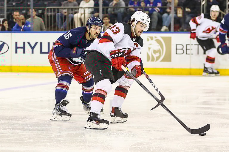 NHL: New Jersey Devils at New York Rangers