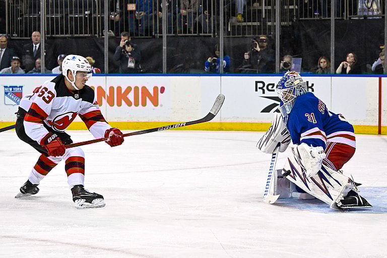 NHL: New Jersey Devils at New York Rangers