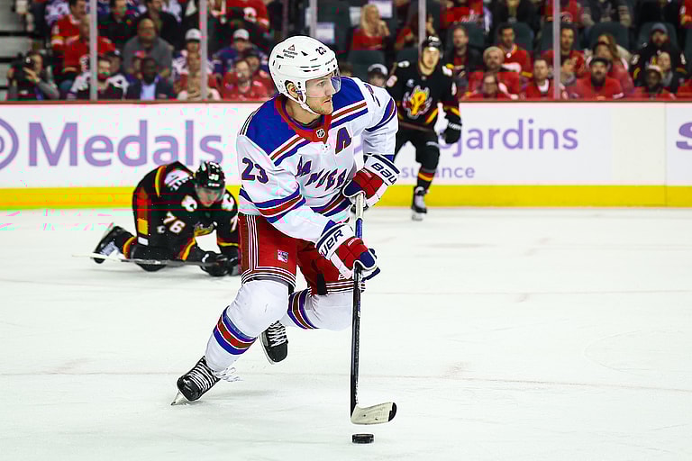 NHL: New York Rangers at Calgary Flames