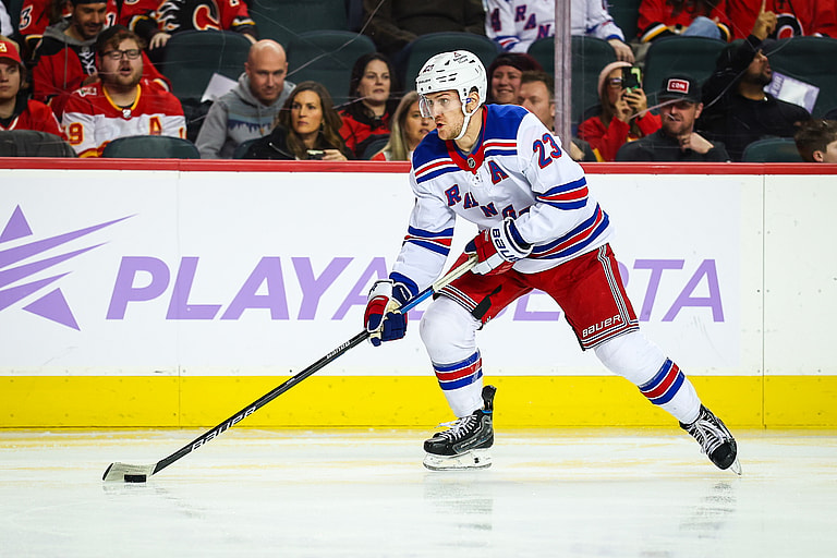 NHL: New York Rangers at Calgary Flames