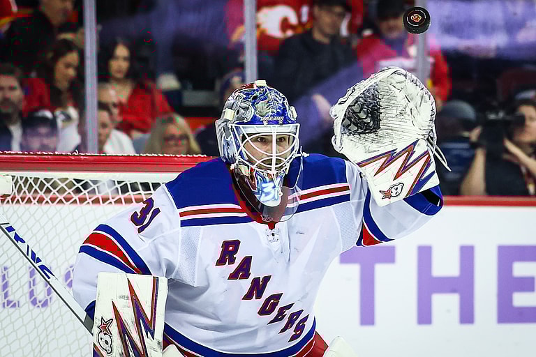 NHL: New York Rangers at Calgary Flames