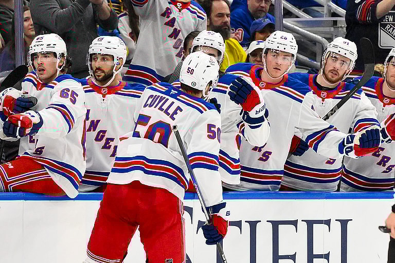 NHL: New York Rangers at St. Louis Blues