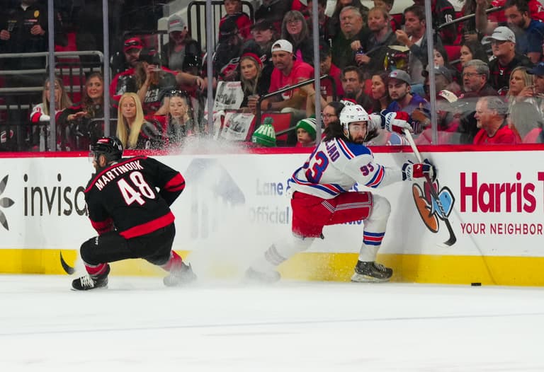 NHL: Stanley Cup Playoffs-New York Rangers at Carolina Hurricanes