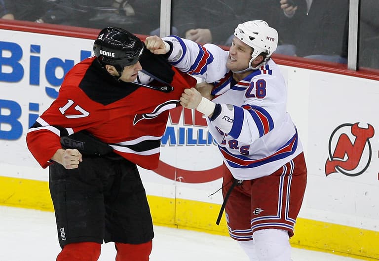 NHL: New York Rangers at New Jersey Devils