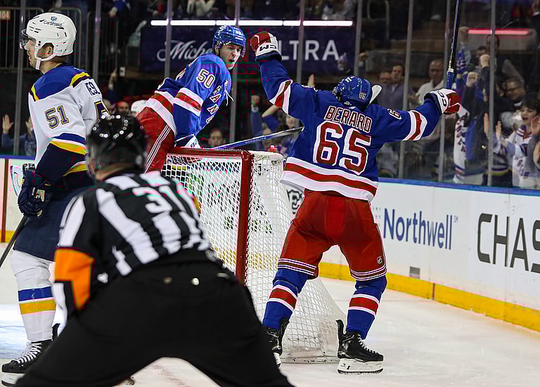 NHL: St. Louis Blues at New York Rangers