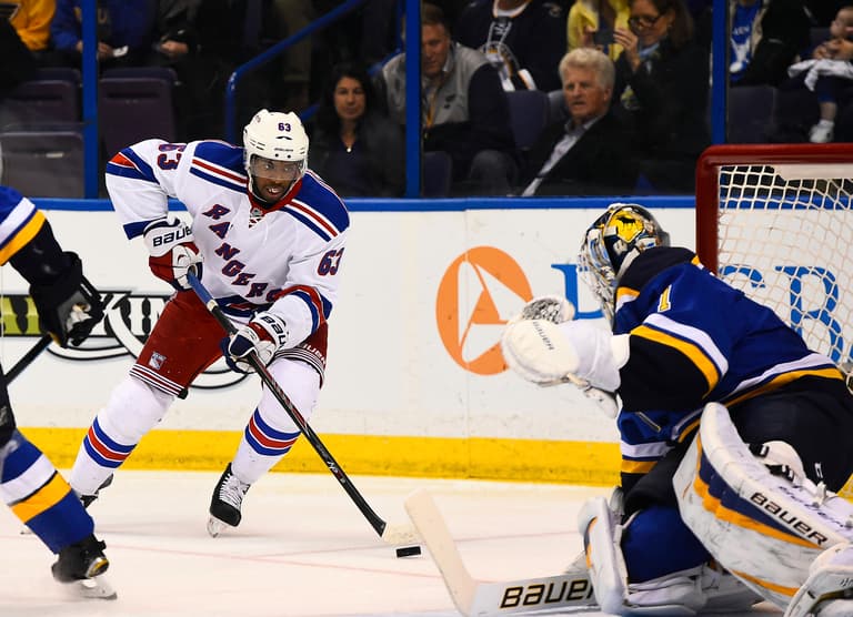 NHL: New York Rangers at St. Louis Blues