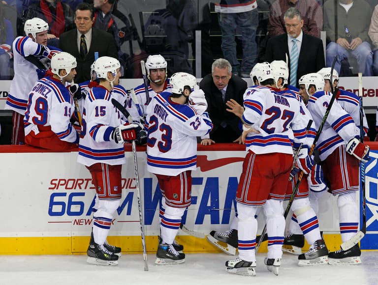 NHL: New York Rangers at New Jersey Devils