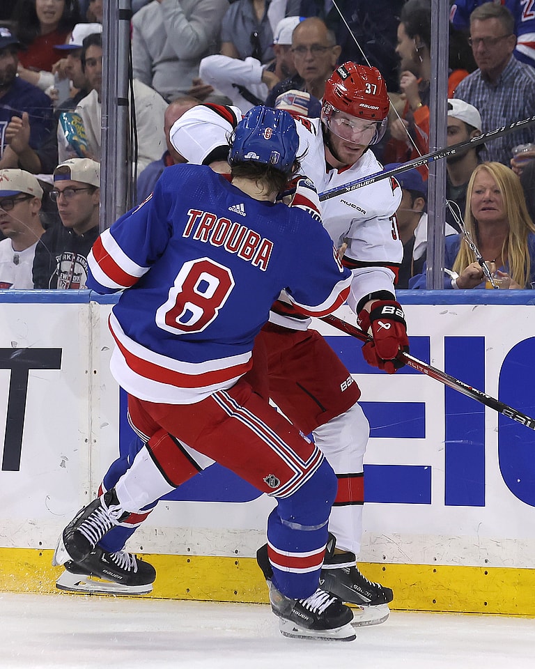 NHL: Stanley Cup Playoffs-Carolina Hurricanes at New York Rangers