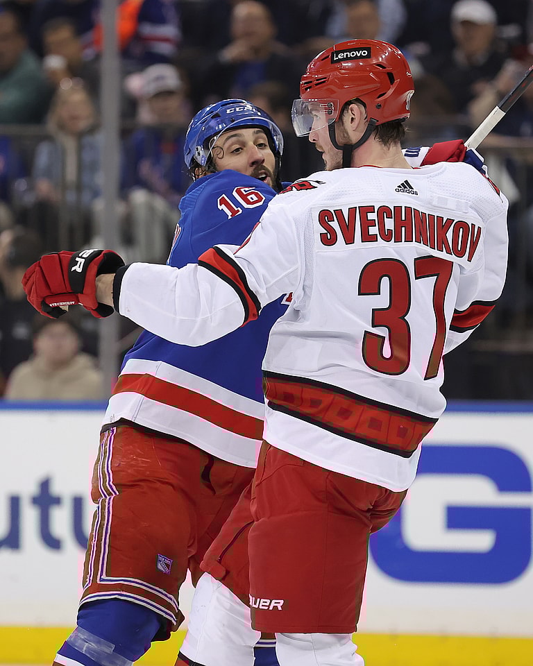 NHL: Stanley Cup Playoffs-Carolina Hurricanes at New York Rangers