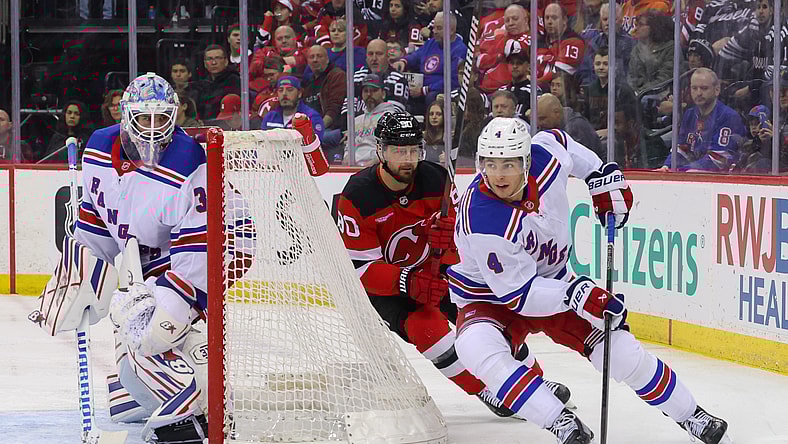NHL: New York Rangers at New Jersey Devils