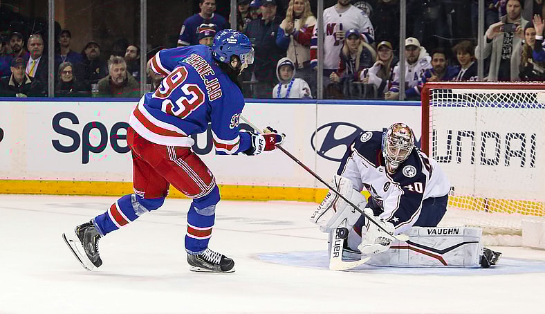 NHL: Columbus Blue Jackets at New York Rangers