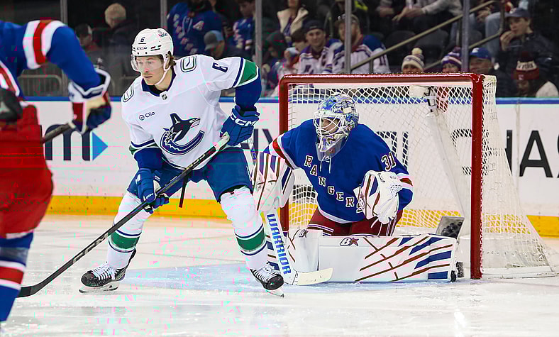 NHL: Vancouver Canucks at New York Rangers