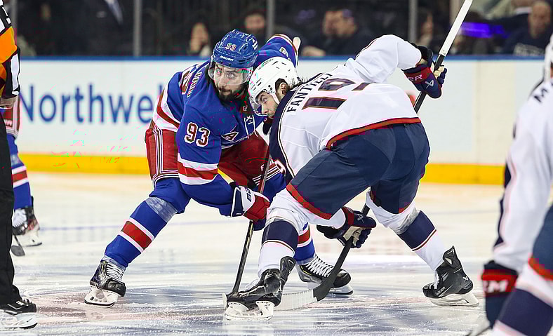 NHL: Columbus Blue Jackets at New York Rangers
