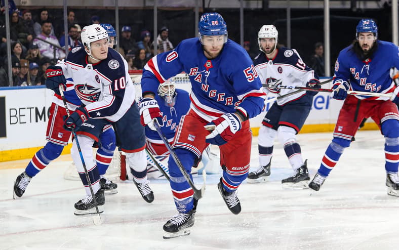 NHL: Columbus Blue Jackets at New York Rangers