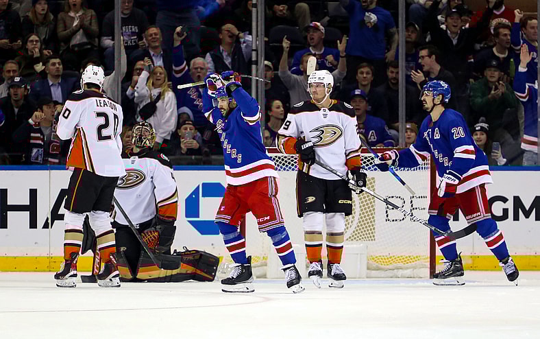 NHL: Anaheim Ducks at New York Rangers