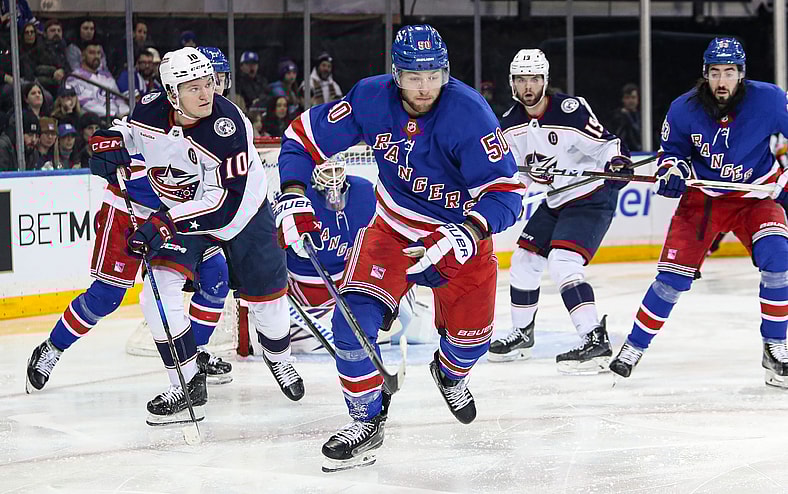 NHL: Columbus Blue Jackets at New York Rangers