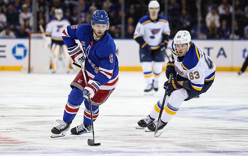 NHL: St. Louis Blues at New York Rangers