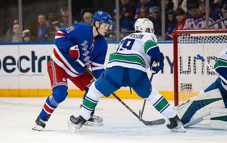 NHL: Vancouver Canucks at New York Rangers