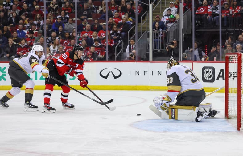 NHL: Vegas Golden Knights at New Jersey Devils