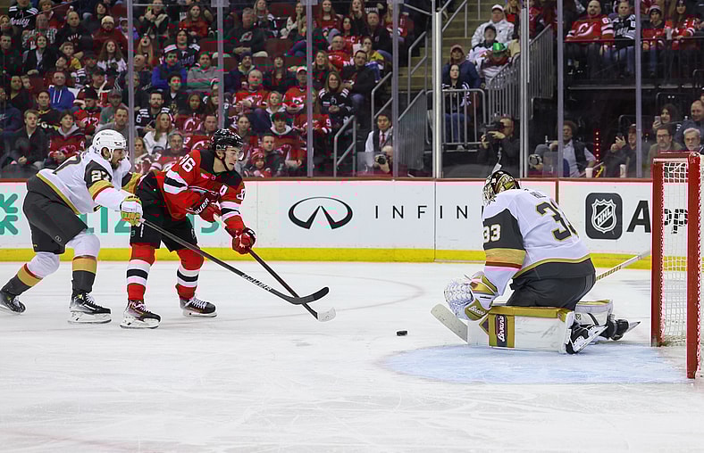 NHL: Vegas Golden Knights at New Jersey Devils