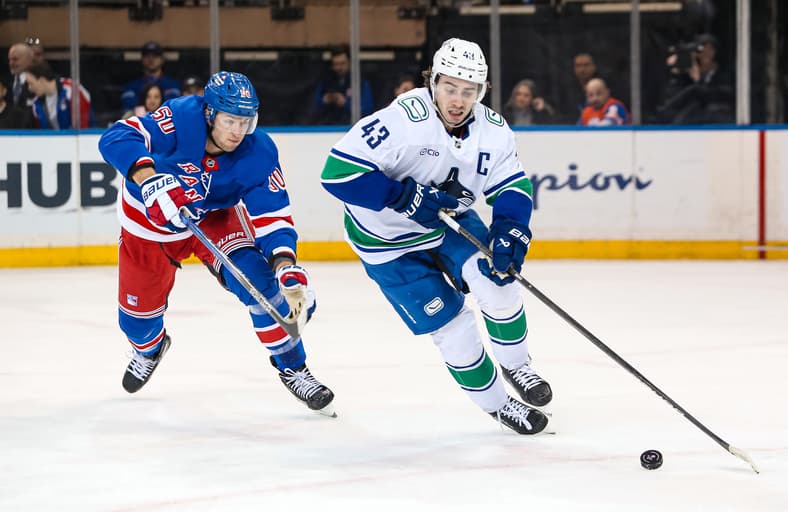 NHL: Vancouver Canucks at New York Rangers