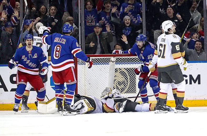 NHL: Vegas Golden Knights at New York Rangers
