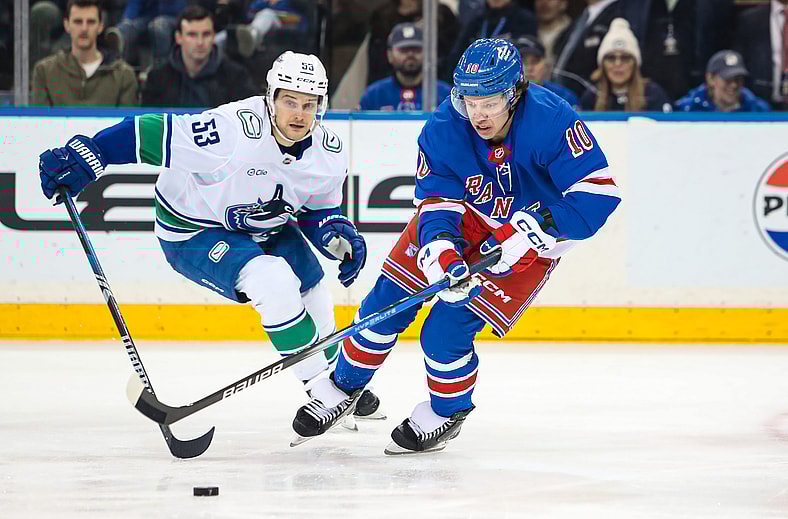 NHL: Vancouver Canucks at New York Rangers