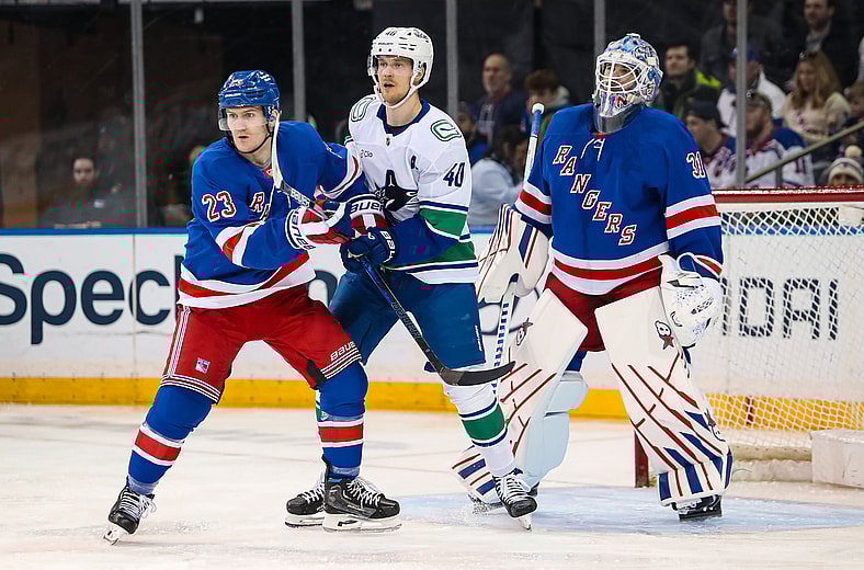 NHL: Vancouver Canucks at New York Rangers