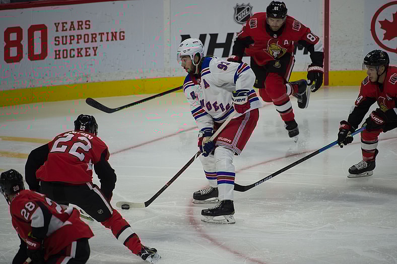 NHL: New York Rangers at Ottawa Senators