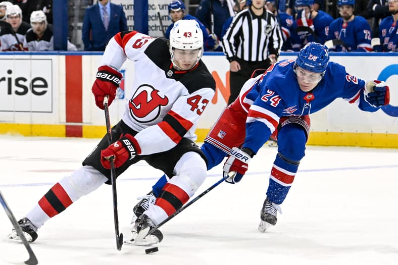 NHL: New Jersey Devils at New York Rangers