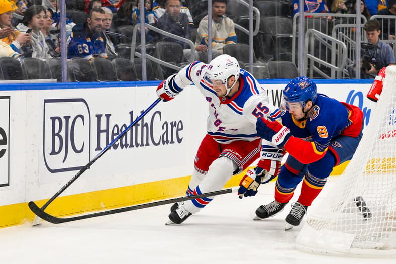 NHL: New York Rangers at St. Louis Blues