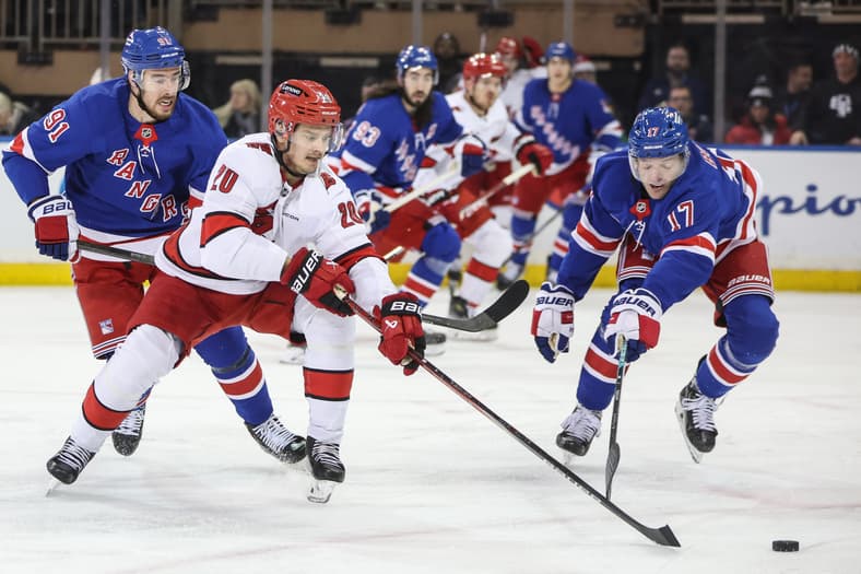 NHL: Carolina Hurricanes at New York Rangers
