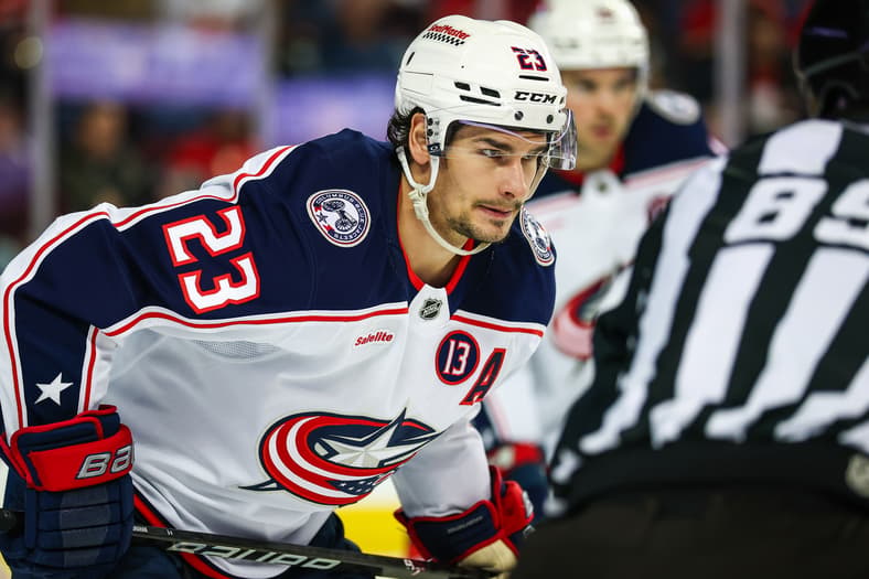 NHL: Columbus Blue Jackets at Calgary Flames
