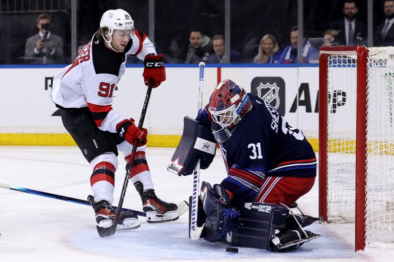 NHL: New Jersey Devils at New York Rangers