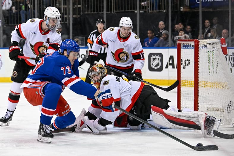 NHL: Ottawa Senators at New York Rangers