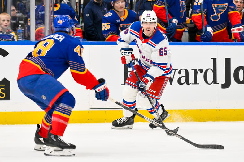 NHL: New York Rangers at St. Louis Blues