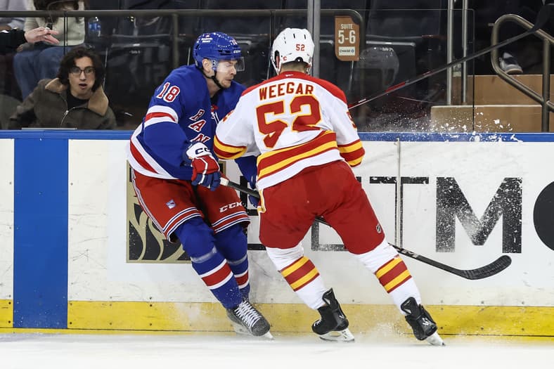 NHL: Calgary Flames at New York Rangers