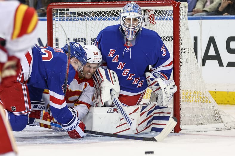 NHL: Calgary Flames at New York Rangers