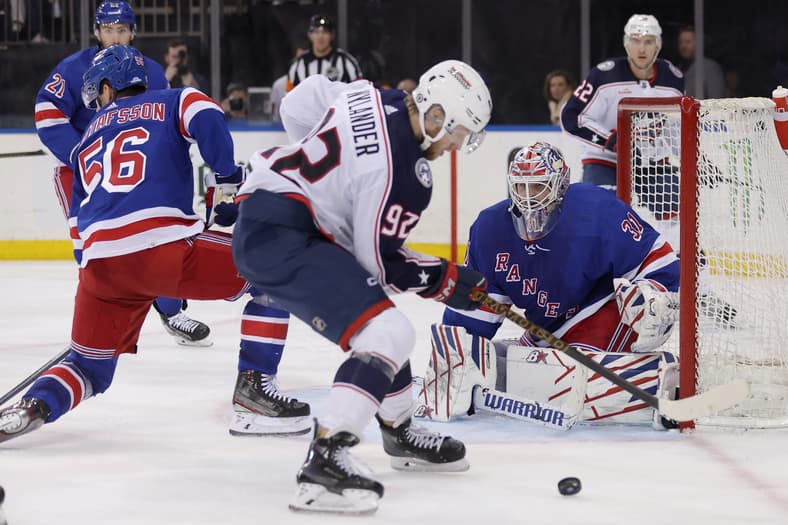 NHL: Columbus Blue Jackets at New York Rangers