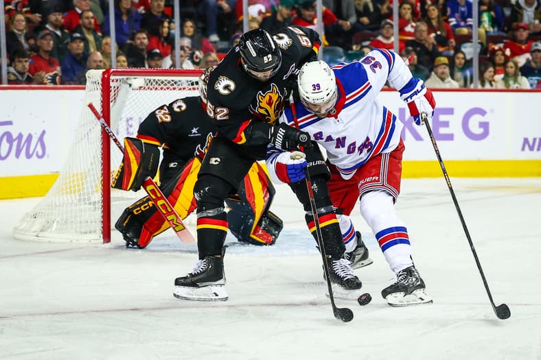NHL: New York Rangers at Calgary Flames