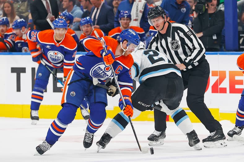NHL: Utah at Edmonton Oilers