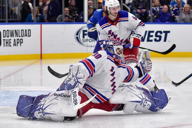 NHL: New York Rangers at St. Louis Blues