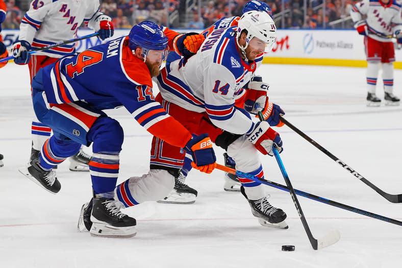 NHL: New York Rangers at Edmonton Oilers