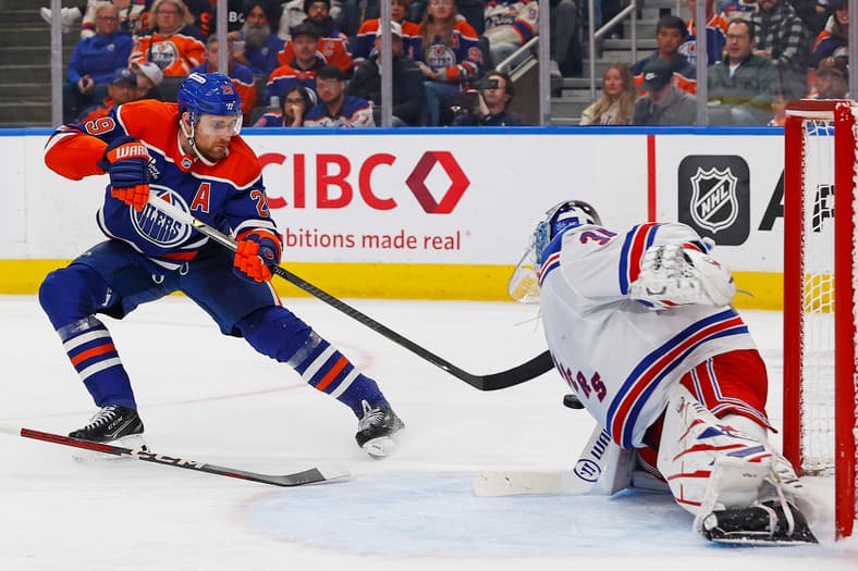NHL: New York Rangers at Edmonton Oilers