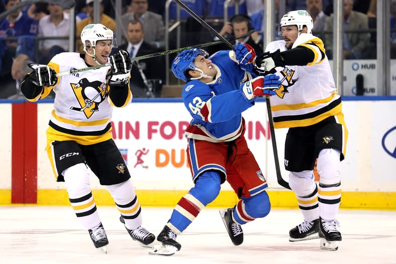NHL: Pittsburgh Penguins at New York Rangers