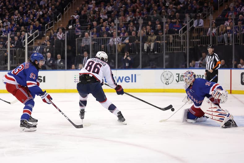 NHL: Columbus Blue Jackets at New York Rangers