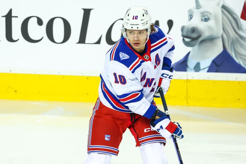 NHL: New York Rangers at Calgary Flames