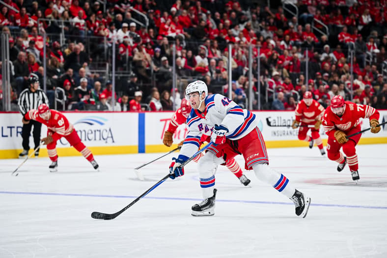 NHL: New York Rangers at Detroit Red Wings