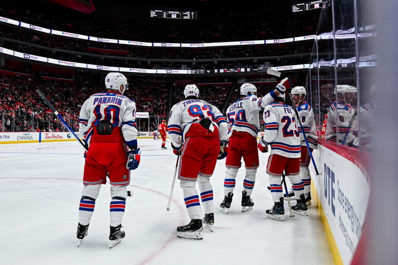 NHL: New York Rangers at Detroit Red Wings